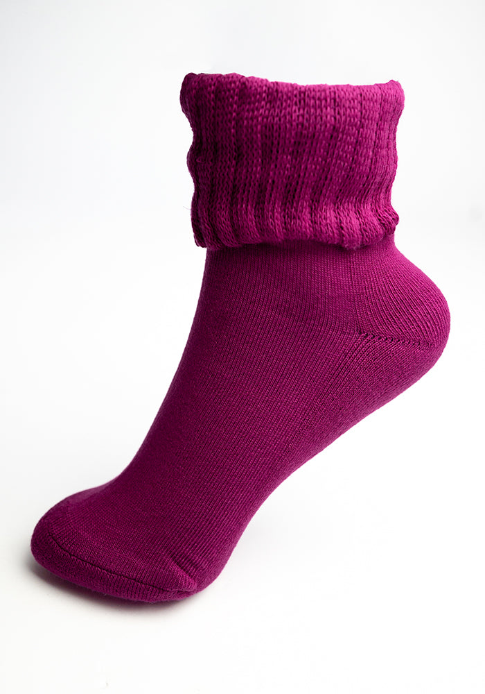 Bright Pink Slouchy Boots Socks