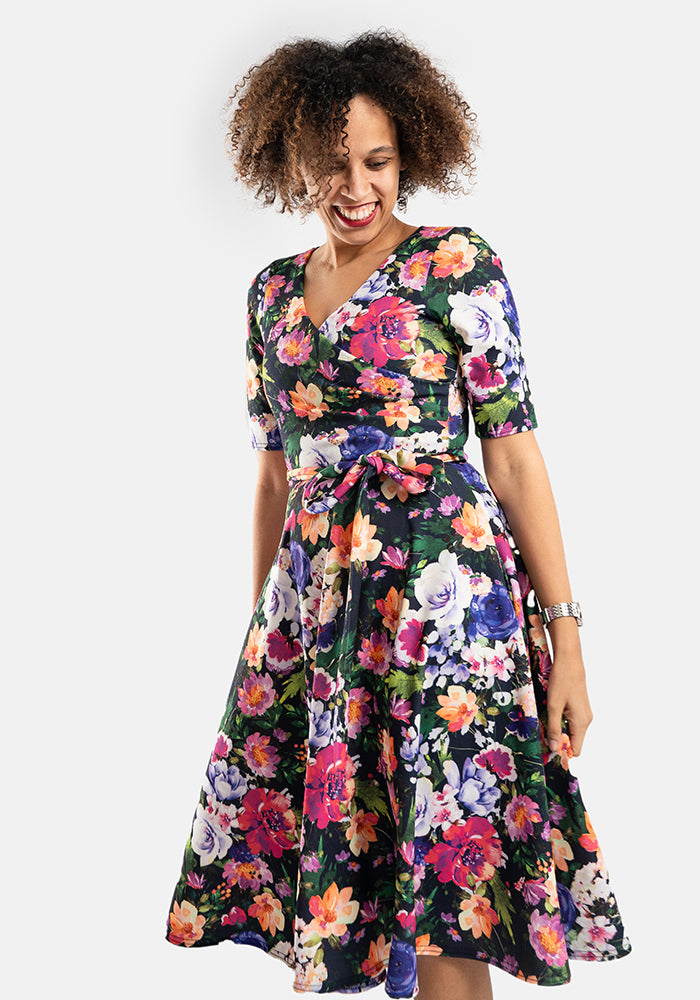 Bronwyn Floral Print Swing Dress