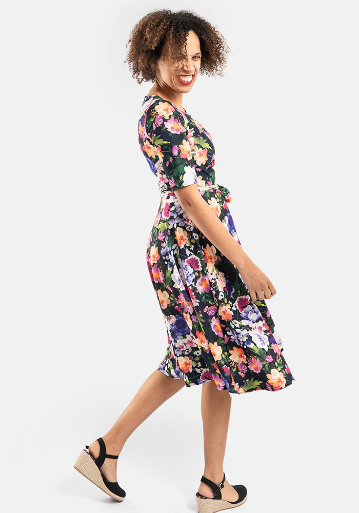 Bronwyn Floral Print Swing Dress