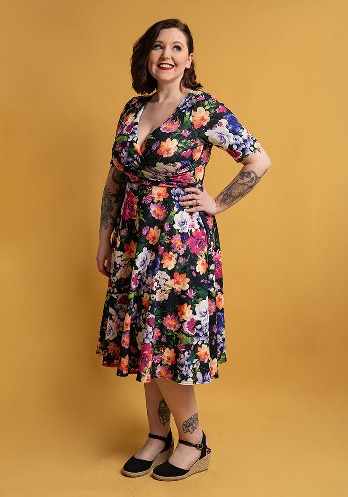 Bronwyn Floral Print Swing Dress