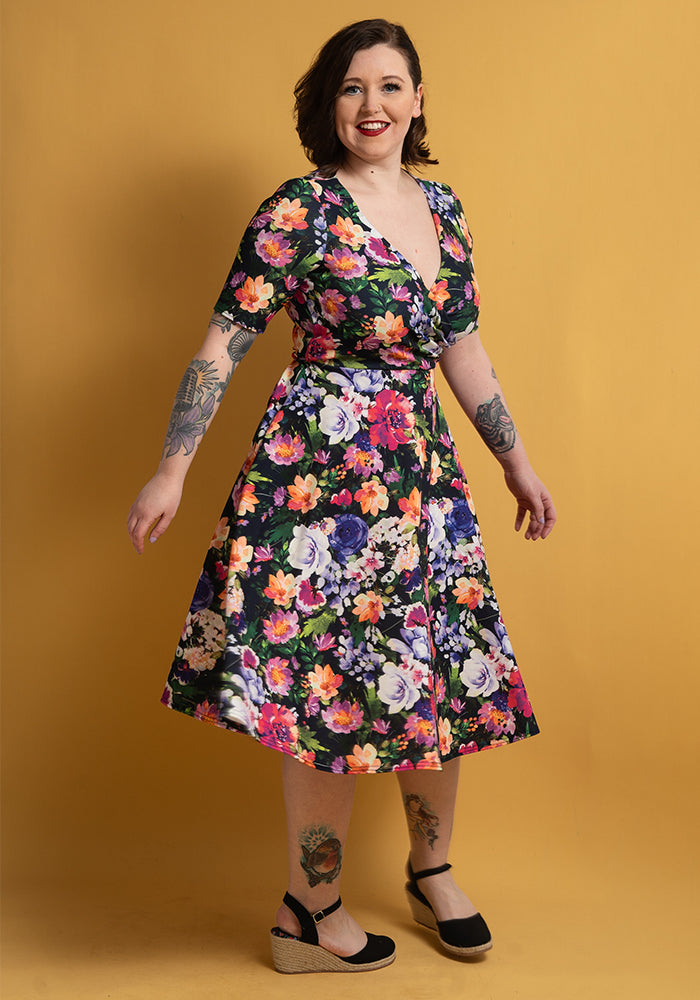 Bronwyn Floral Print Swing Dress