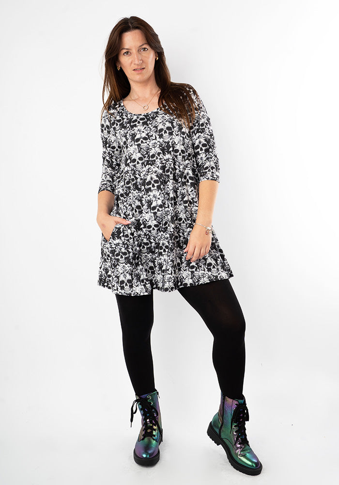 Brooks Mono Skull Print Tunic