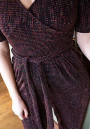 Zia Sparkle Stripe Straight Leg Jumpsuit