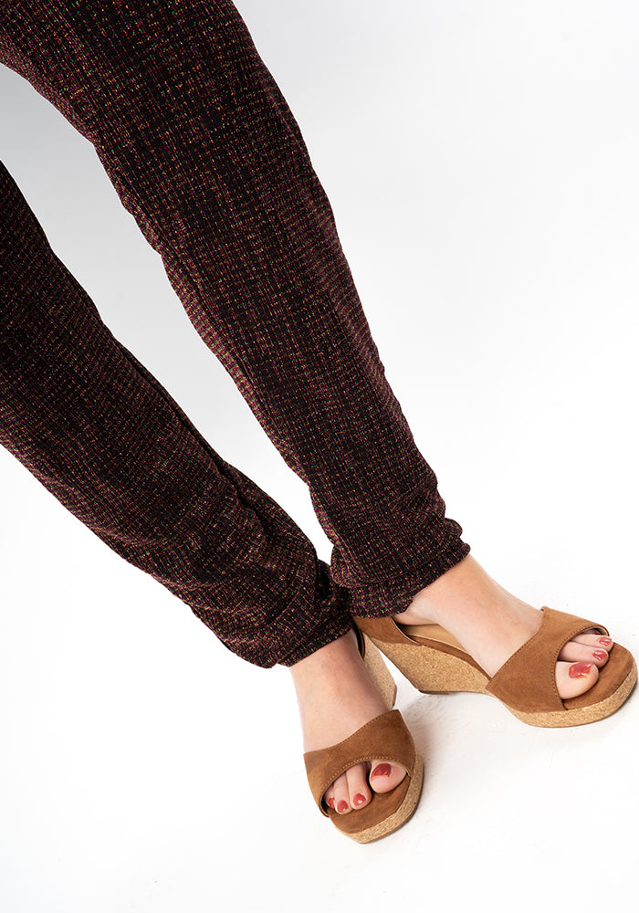 Thirteenth angle of Zia Sparkle Stripe Straight Leg Jumpsuit