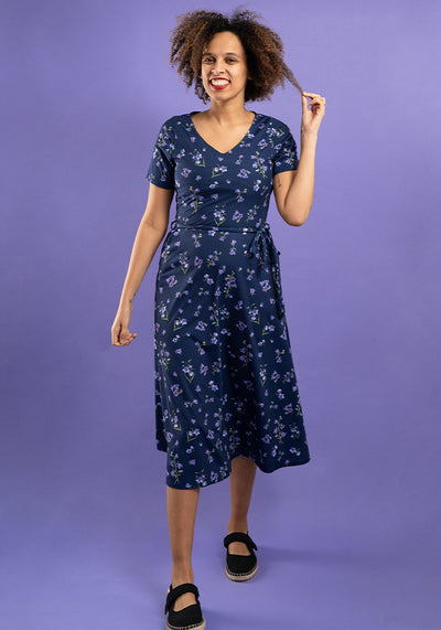 Brynn Bluebells Print Midi Dress