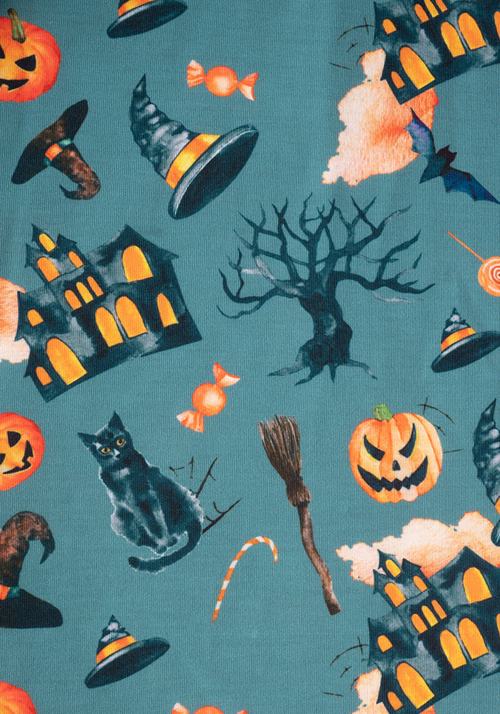 Burton Halloween Pumpkin Print Midi Dress