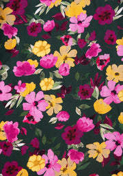 Cami Spring Floral Ditsy Print Cotton Trapeze Dress