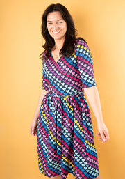 Cade Bright Heart Conversational Print Dress