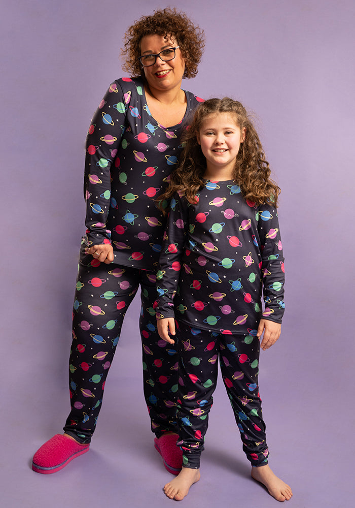 Children's Bright Planets Print Pyjama Set (Caliste)