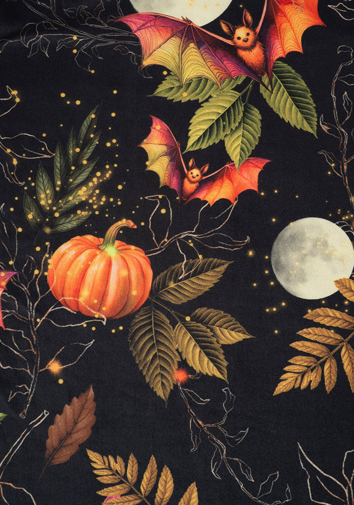 Calix Pumpkin & Bat Print Pyjama Set