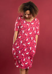 Carina Bunny Print Nightshirt