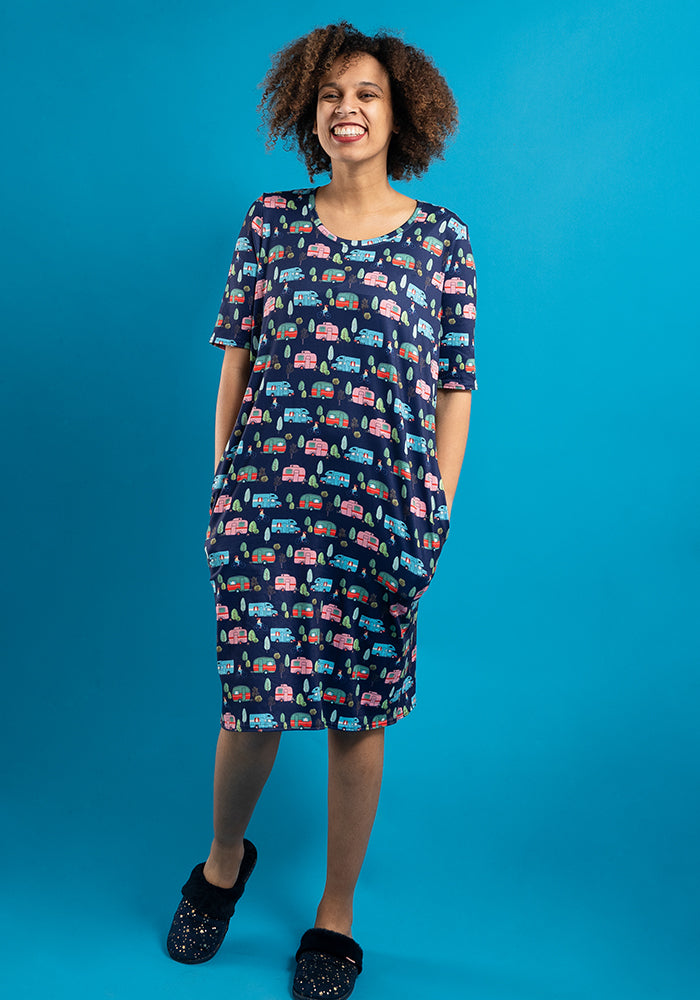 Carina Caravan Print Nightshirt