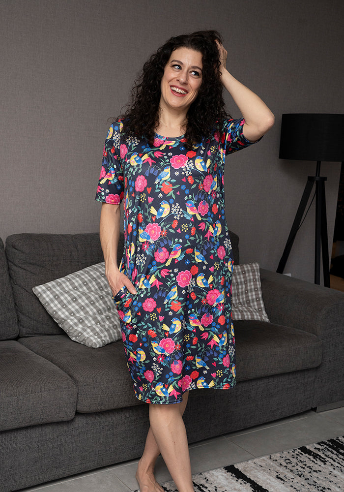 Carina Fleur Amour Print Nightshirt