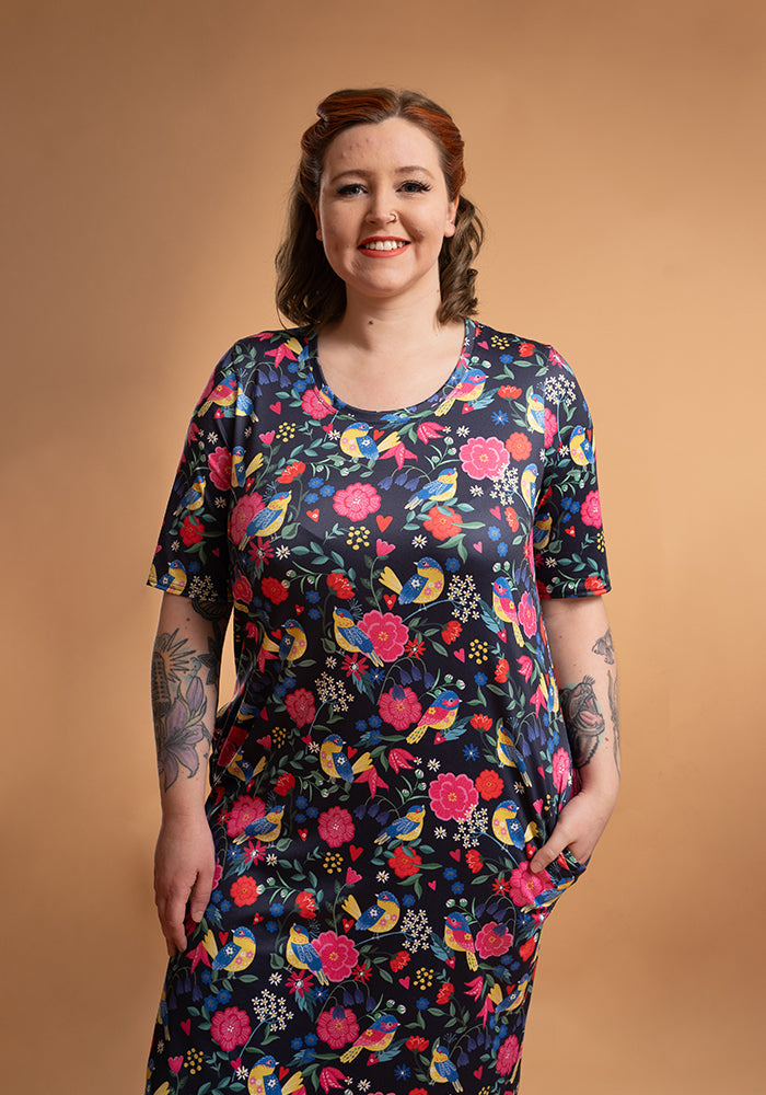 Carina Fleur Amour Print Nightshirt
