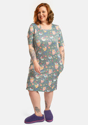 Carina Floral Tea Cup Print Nightshirt