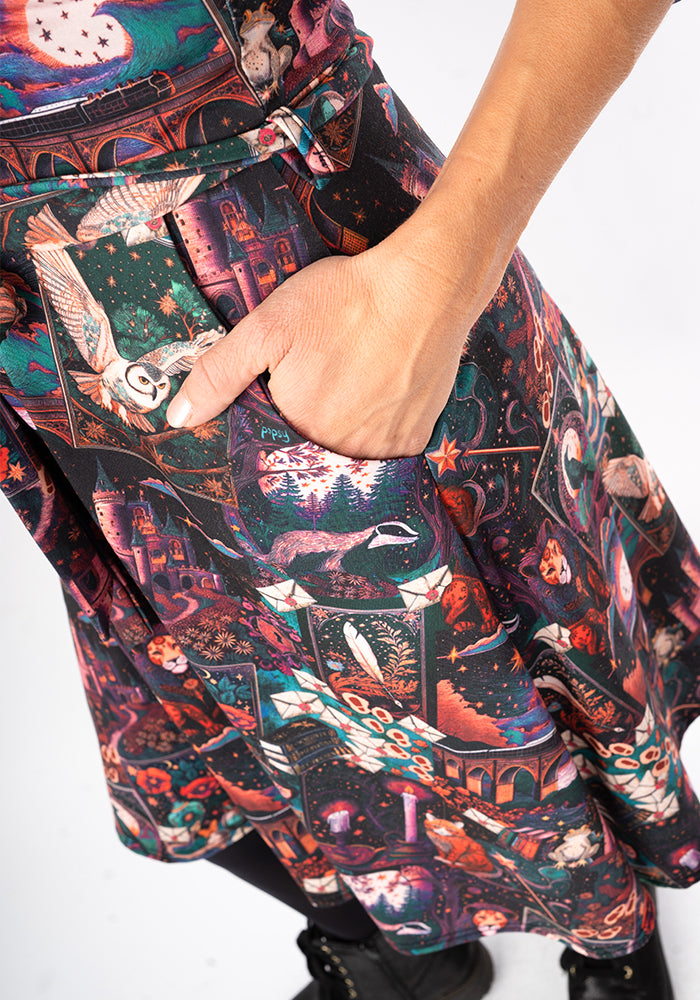 Carissa Wizards Story Print Dress