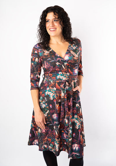 Carissa Wizards Story Print Dress