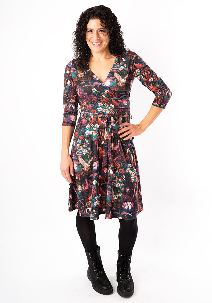 Carissa Wizards Story Print Dress