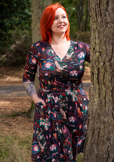 Carissa Wizards Story Print Dress