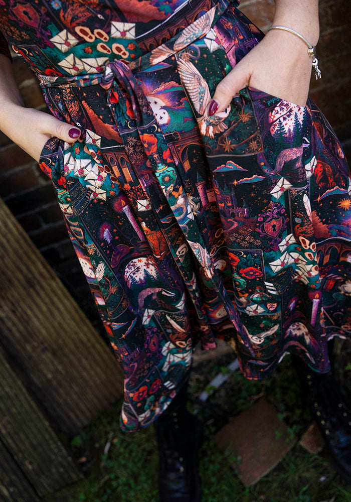 Carissa Wizards Story Print Dress
