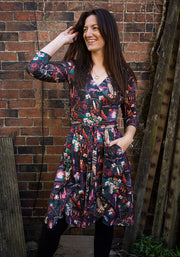 Carissa Wizards Story Print Dress