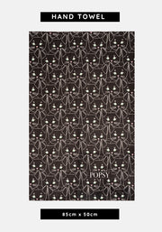 Cat Faces Print Hand Towel