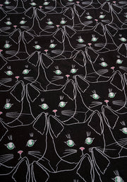 Cat Faces Print Hand Towel