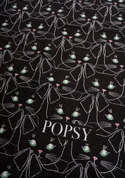 Cat Faces Print Hand Towel