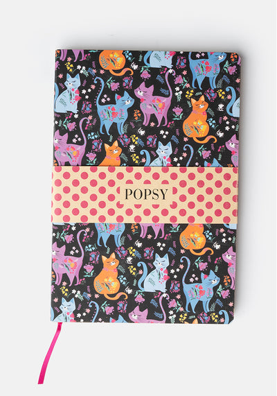 Popsy Cat Print Notebook