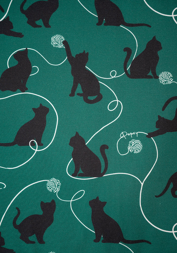 Second angle of Lotty Playful Cats Print Dress
