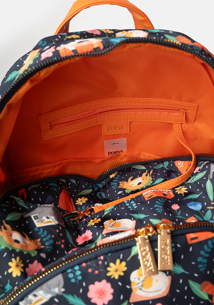 Cat Print Rucksack