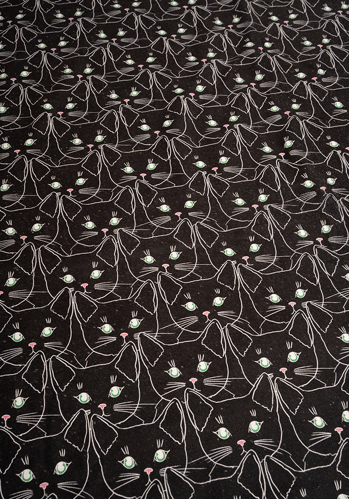Third angle of Cat Faces Print Jumbo Bath Sheet
