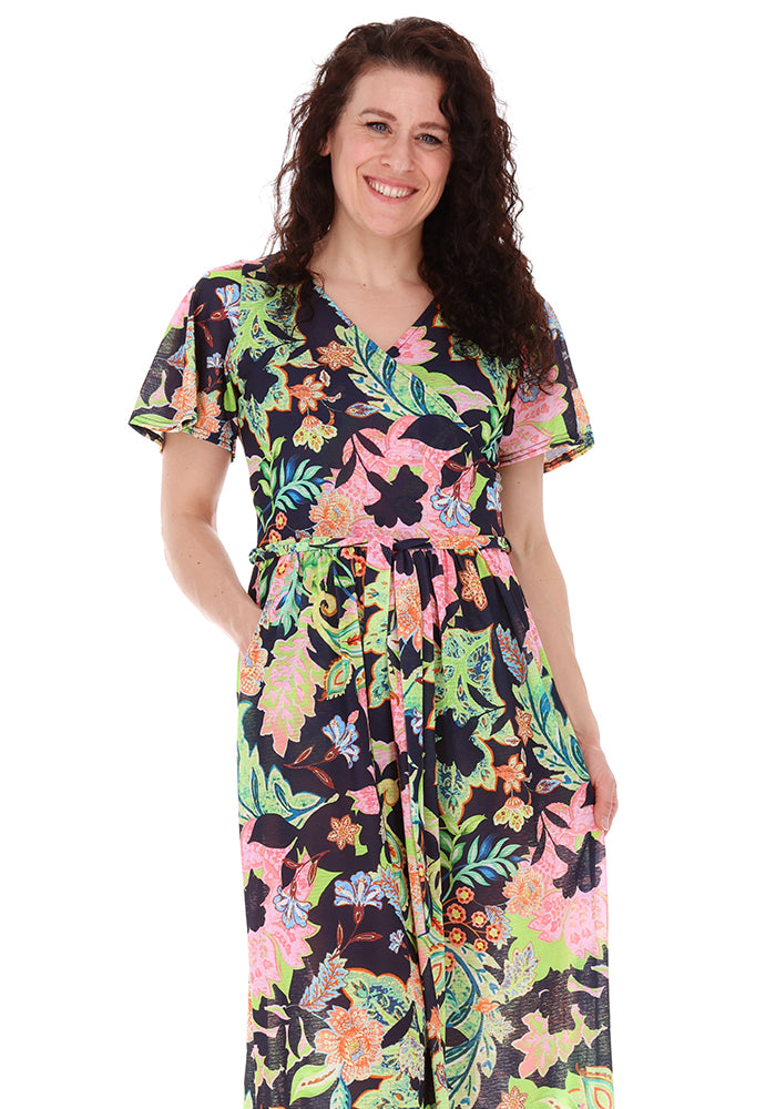 Fourth angle of Cecile Floral Paisley Print Maxi Dress