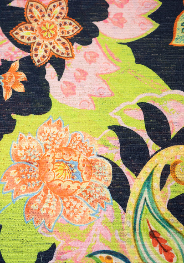 Second angle of Cecile Floral Paisley Print Maxi Dress