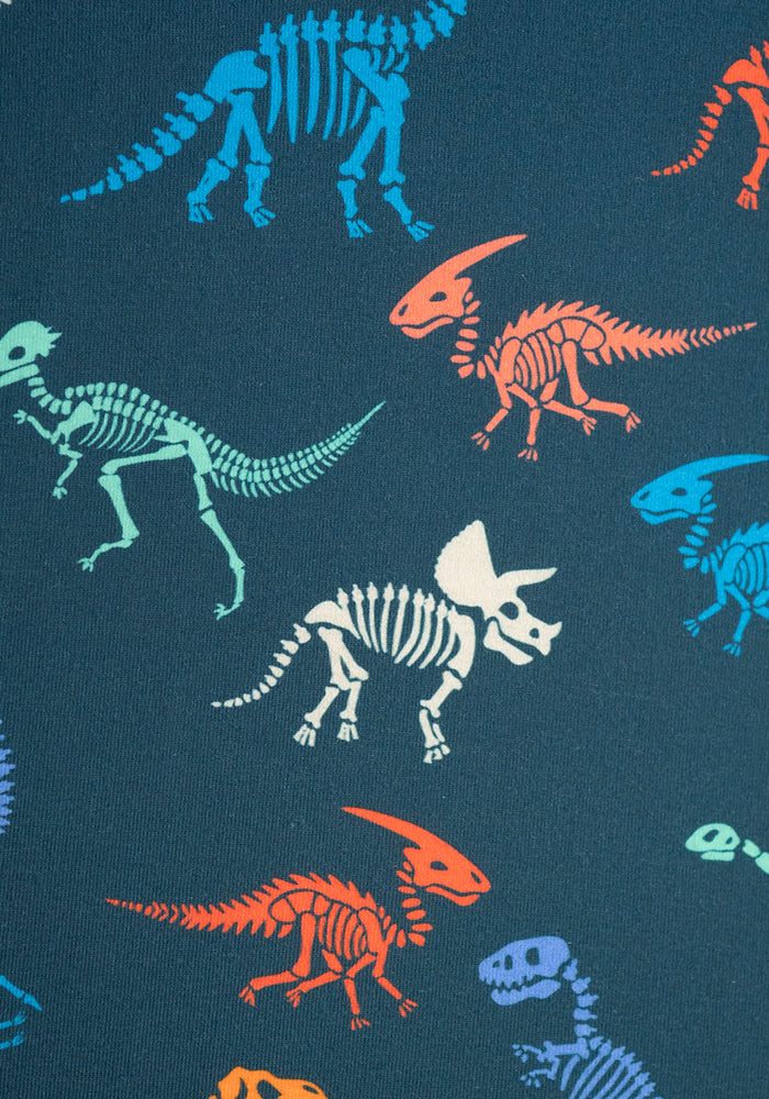 Ceres Skeleton Dinosaur Print Midi Dress