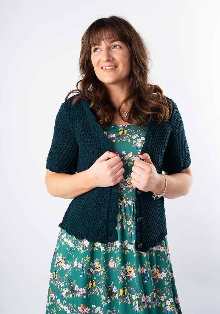 Chana Blossom Bird Print Midi Dress