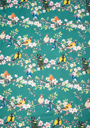 Chana Blossom Bird Print Midi Dress