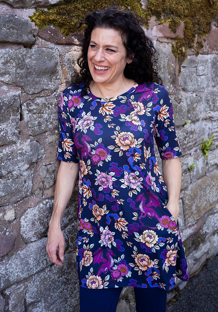 Char Ornate Dragon Print Tunic