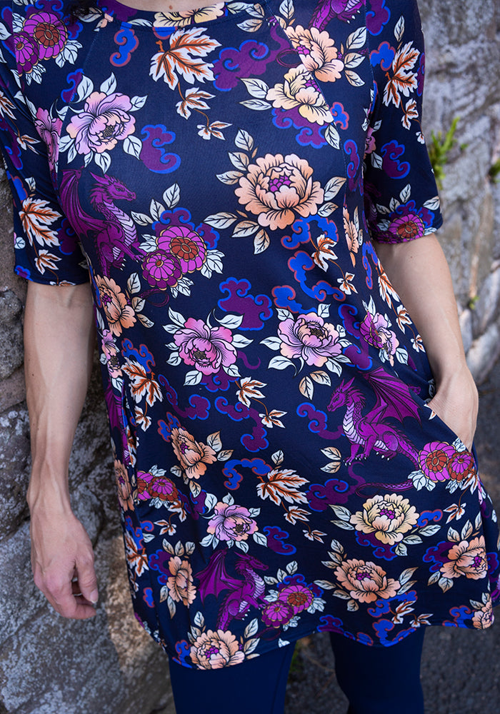 Char Ornate Dragon Print Tunic