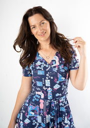 Charleigh Sewing Bee Print Dress