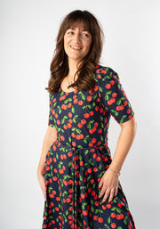 Orla Cherries Print Dress
