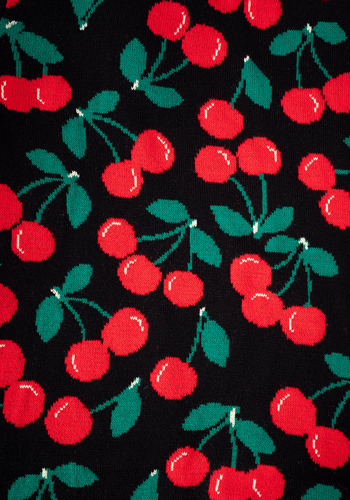 Second angle of Cherry Knit Cardigan