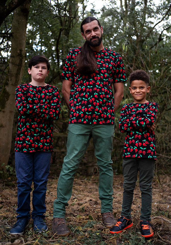 Morella Skull Cherries Print Cotton T-Shirt