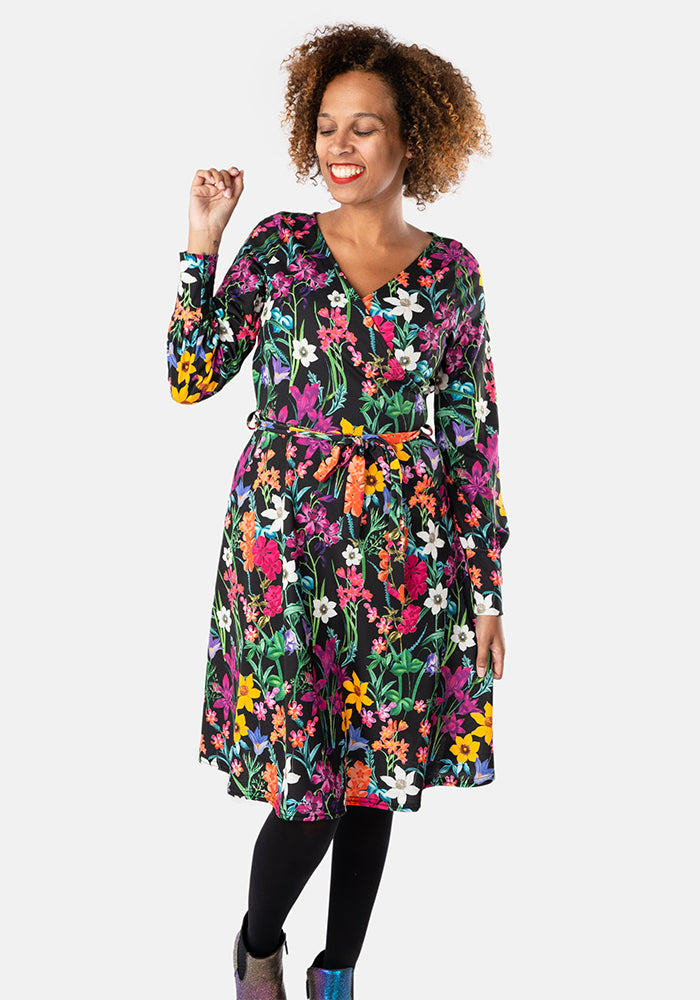 Cheryl Stem Floral Print Dress