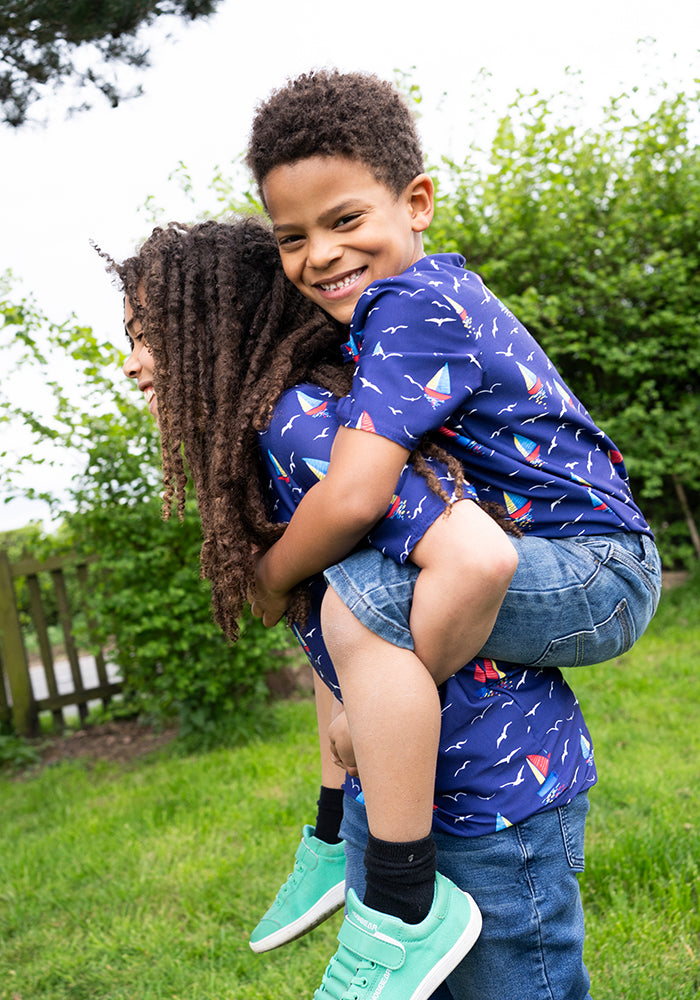 Children's Boat Print T-Shirt (Toria)