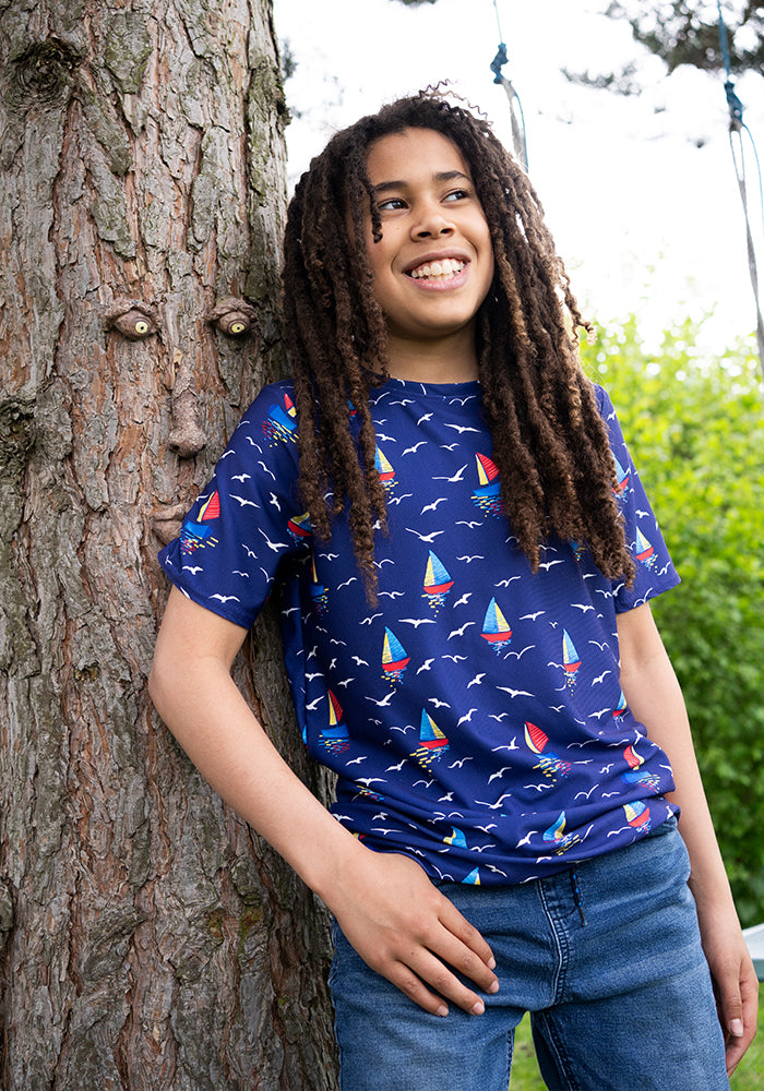 Children's Boat Print T-Shirt (Toria)