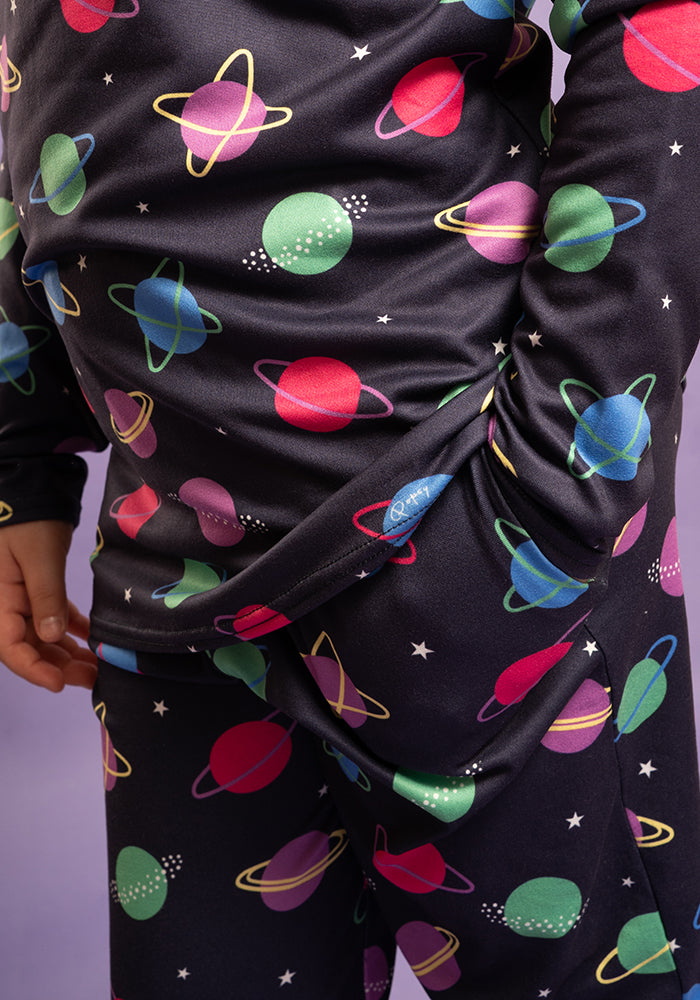 Children's Bright Planets Print Pyjama Set (Caliste)