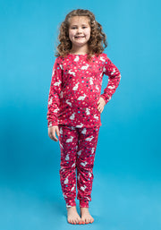 Children's Bunny Print Pyjama Set (Clover)