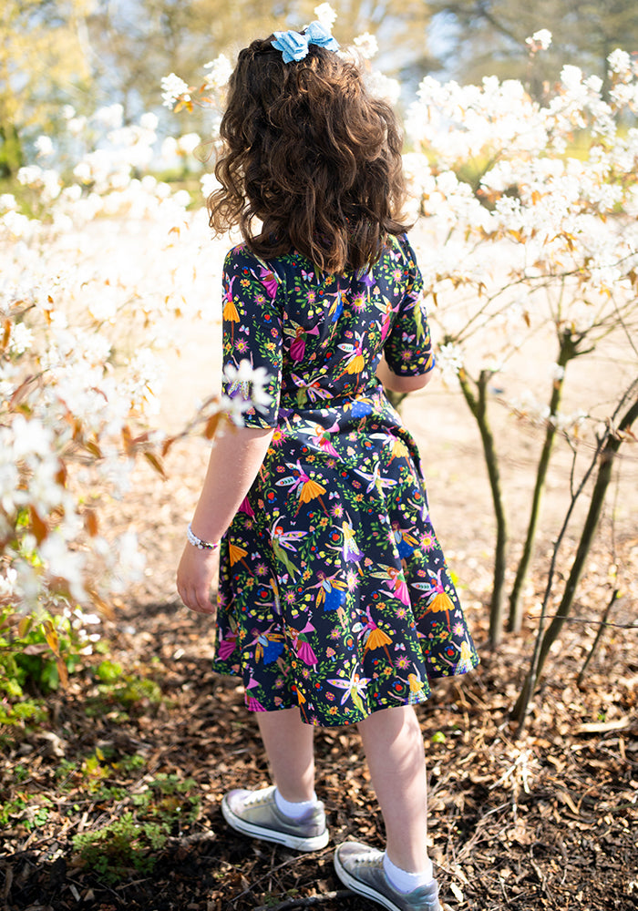 Children's Dancing Fairies Print Dress (Lula - Lou)