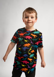 Children's Dinosaur Print Cotton T-Shirt (Adelphi)